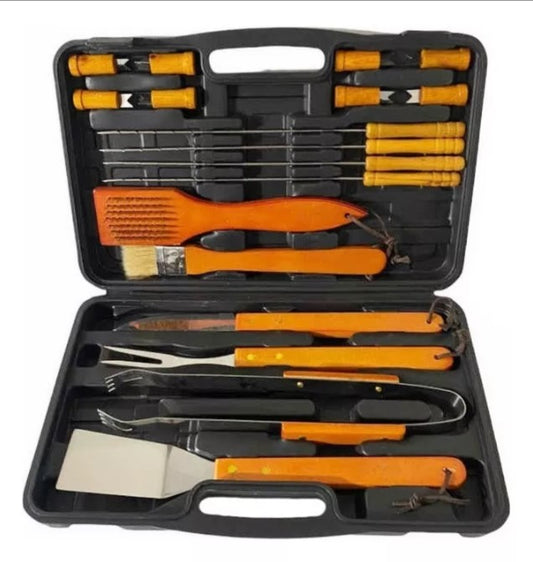 🍴 Set Parrillero 18 piezas con maleta 💼