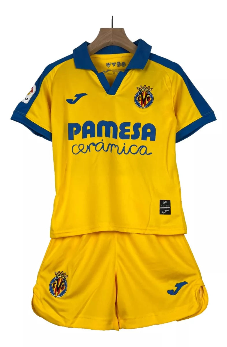 Equipación Camiseta y Short Villareal Temporada 2022-2023 Brereton Diaz 9 Adulto y Niño Alta Calidad