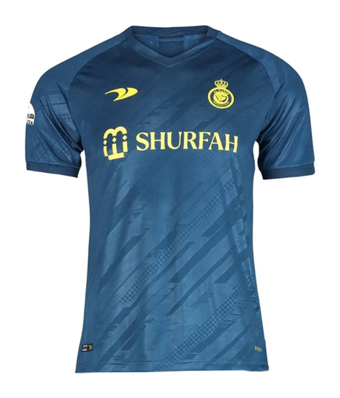 Equipación Camiseta y Short Al Nassr Temporada 2023 Ronaldo 7 Adulto y Niño Alta Calidad