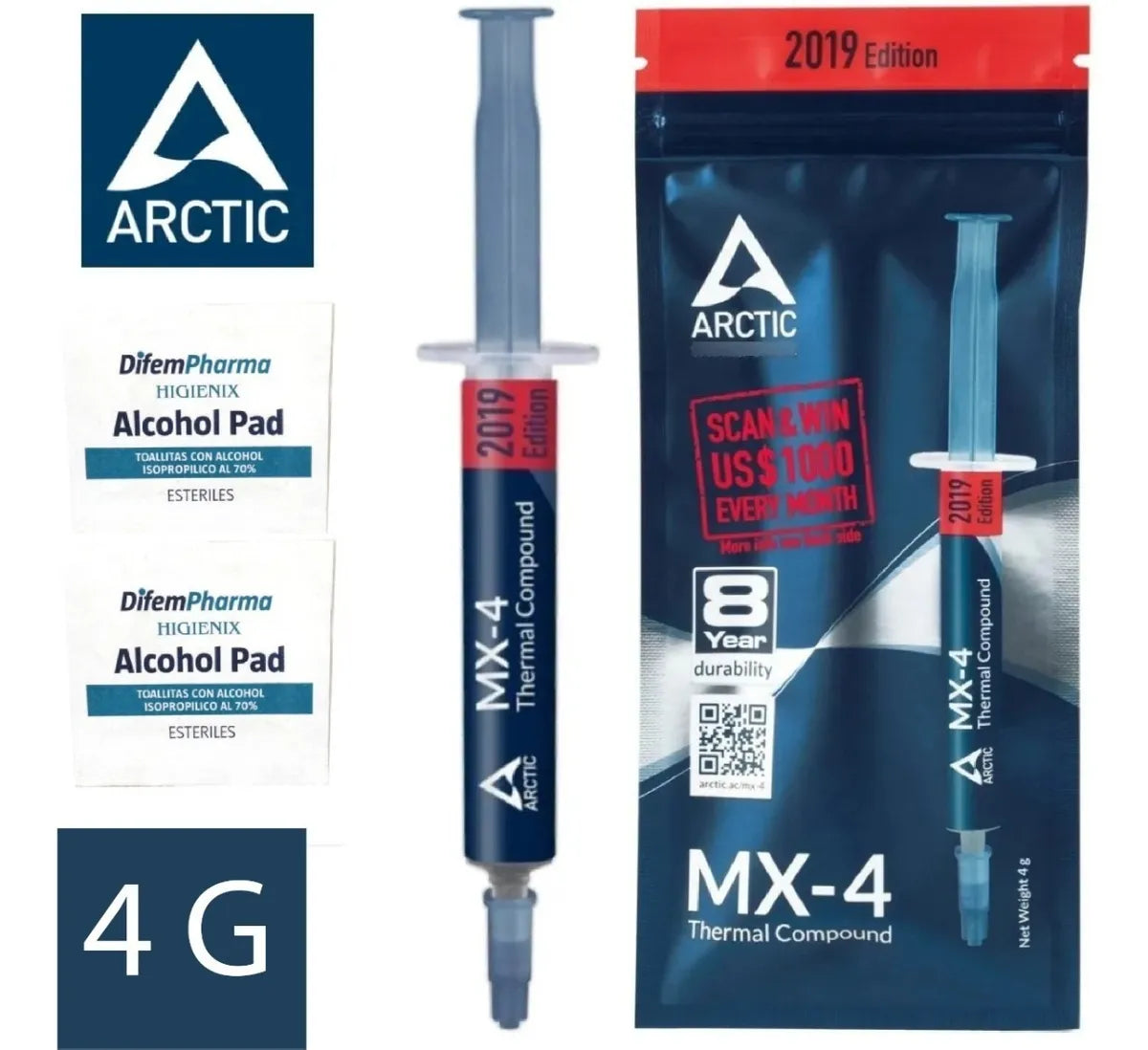 Pasta Térmica Artic MX-4, 4 Gramos (versión 2019)