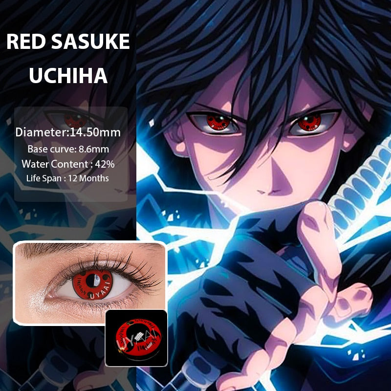 Uyaai® Lentes de contacto estilo SHARINGAN