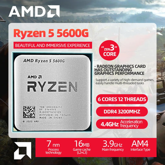 Procesador Amd Ryzen 5 5600g con gráficos integrados Radeon™ Graphics