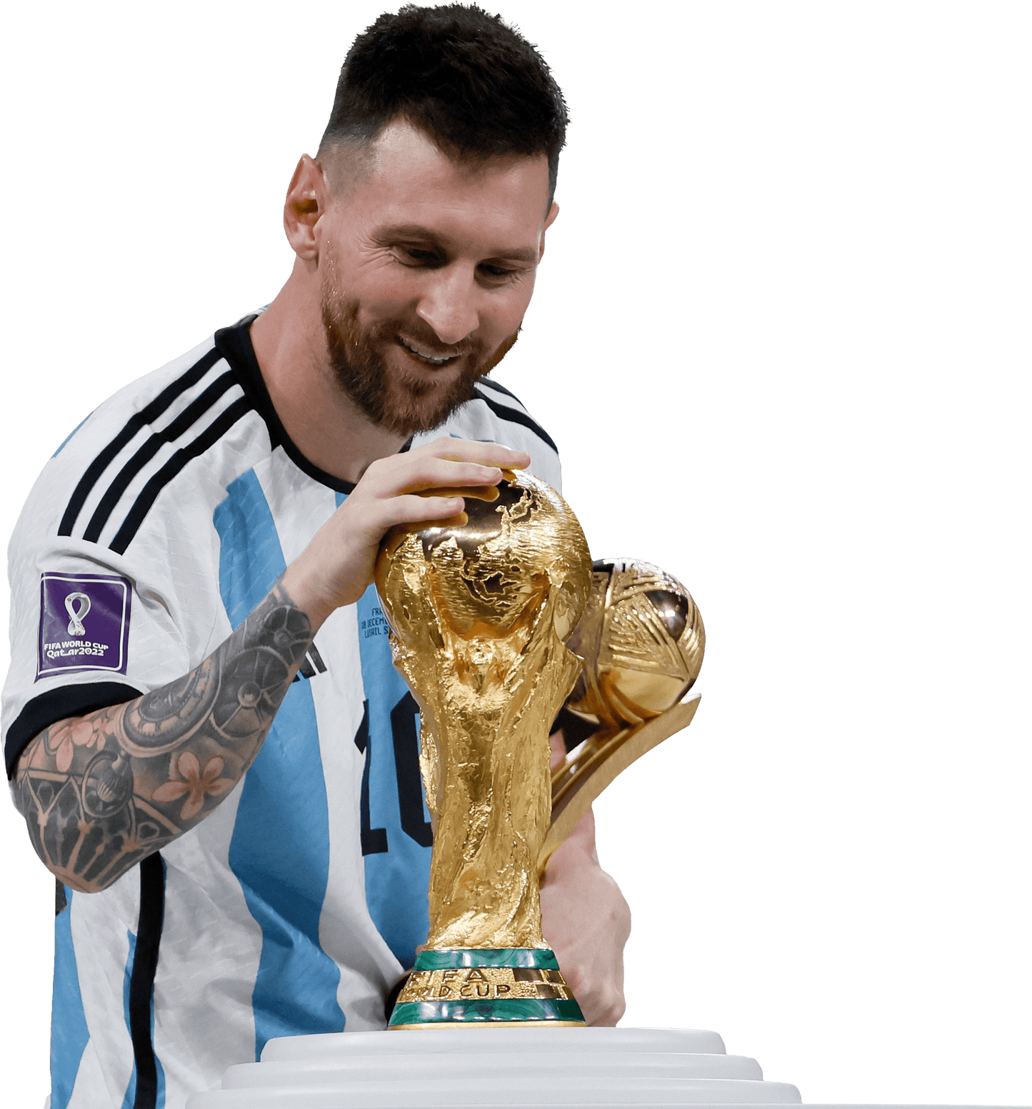Camiseta Selección Argentina Mundial Qatar 2022 Messi 10 Alta Calidad 3 Estrellas Campeones del Mundo