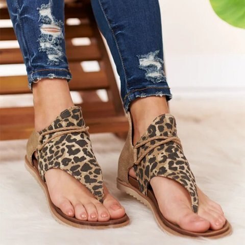Leopard casual sandals 2021