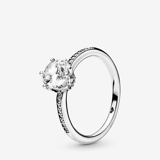 anillos de plata tiara princesa 2021