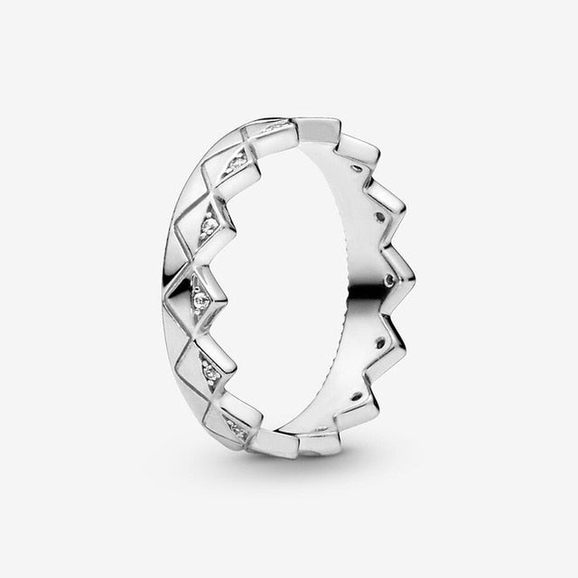 anillos de plata tiara princesa 2021